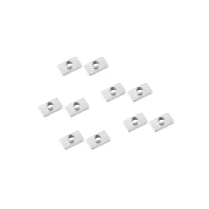 10PCS Flat M5 T-Nut for 2020 Aluminium Extrusion – Low Profile T-Slot Nut for 20 Series Profiles-10PCS