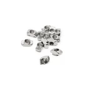 Top Loading M5 T-Nut for 2020 Aluminum Extrusion – Drop-In T-Slot Nut for 20 Series Profiles - 10PCS